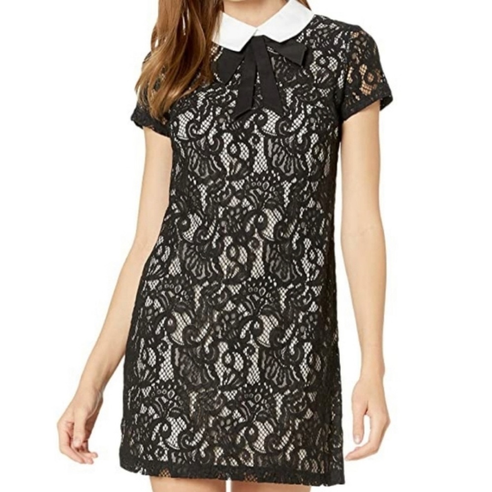 Betsey Johnson size 6 lace collared dress. There is no damage to the dress.